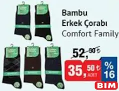 COMFORT FAMİLY BAMBU ERKEK ÇORABI